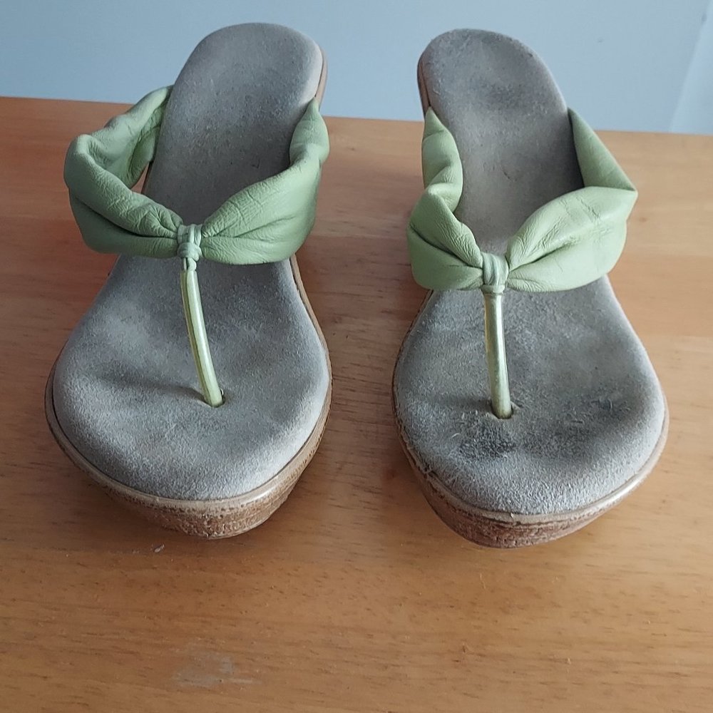 Light green Island Slippahs-made in Hawaii